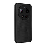 Xiaomi 17 Ultra 5G-skal, kolfiberstruktur, fallsäkert PU-läder, mobilskal