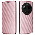 For Xiaomi 17 Ultra 5G Case Carbon Fiber Texture Drop-Proof PU Leather Phone Cover