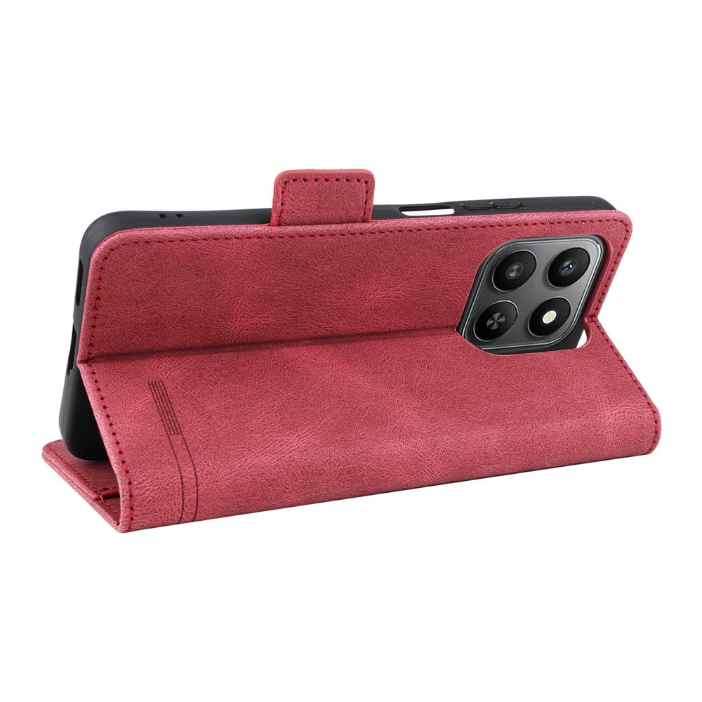 For Honor 400 Smart 4G Case Leather Wallet Flip Phone Cover with Hardware Decor