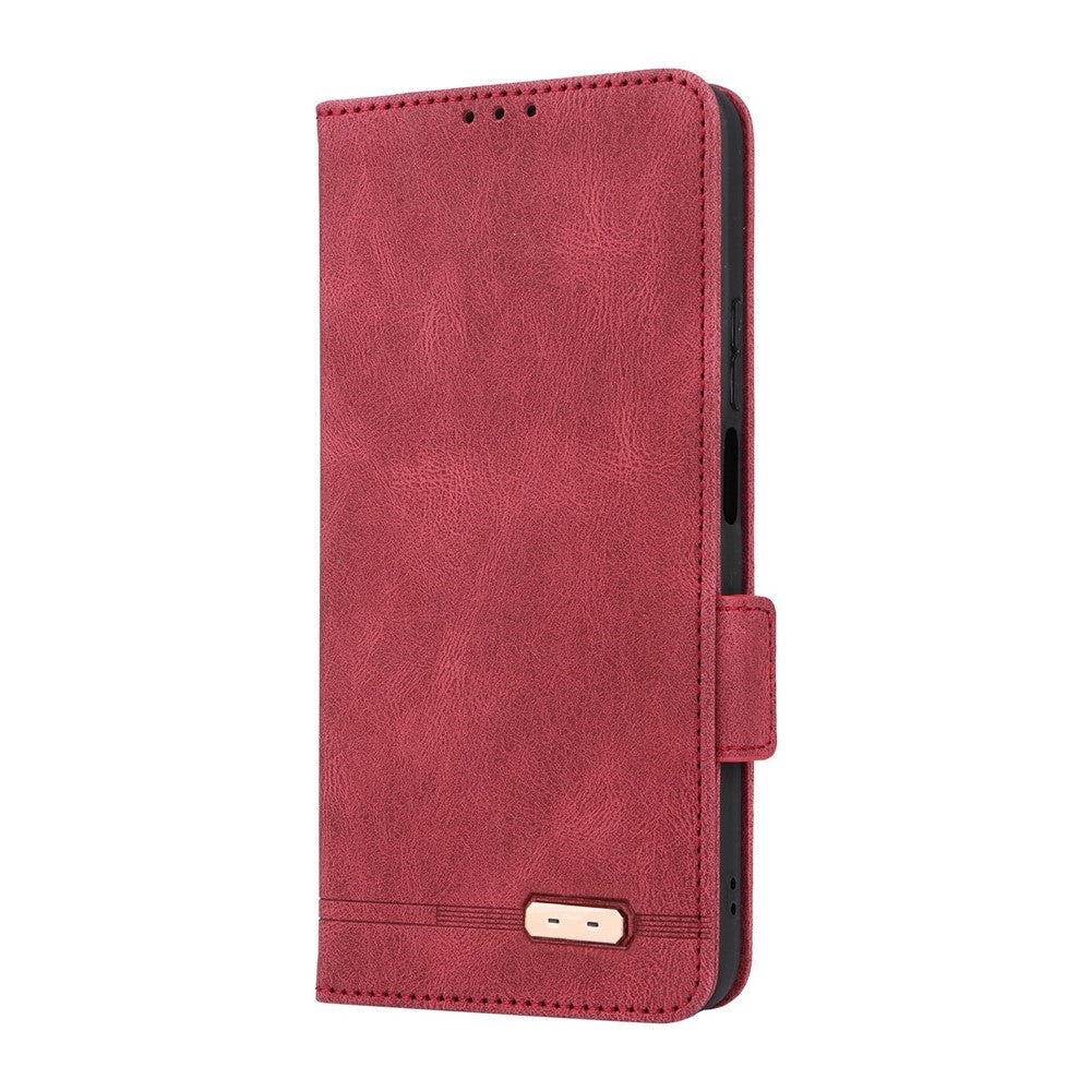 For Honor 400 Smart 4G Case Leather Wallet Flip Phone Cover with Hardware Decor