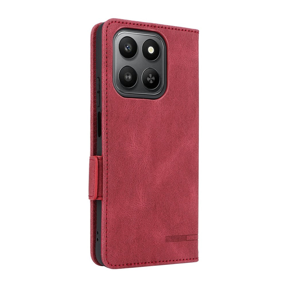 For Honor 400 Smart 4G Case Leather Wallet Flip Phone Cover with Hardware Decor