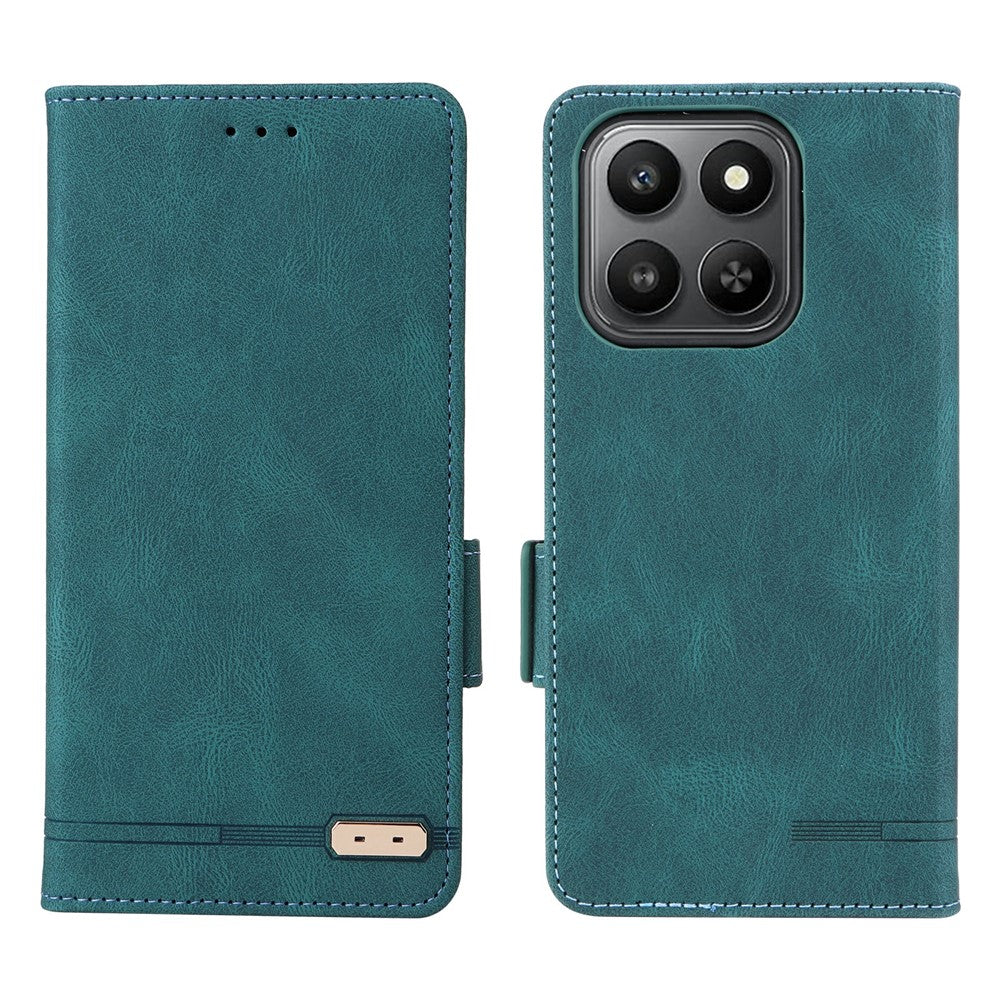 For Honor 400 Smart 4G Case Leather Wallet Flip Phone Cover with Hardware Decor