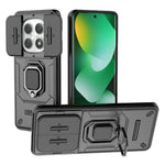 For Xiaomi Redmi Note 15 4G (Global) Case PC + TPU Kickstand Phone Protector with Lens Cover
