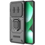 For Xiaomi Redmi Note 15 4G (Global) Case PC + TPU Kickstand Phone Protector with Lens Cover