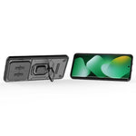 For Xiaomi Redmi Note 15 4G (Global) Case PC + TPU Kickstand Phone Protector with Lens Cover