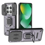 For Xiaomi Redmi Note 15 4G (Global) Case PC + TPU Kickstand Phone Protector with Lens Cover