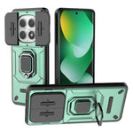 For Xiaomi Redmi Note 15 4G (Global) Case PC + TPU Kickstand Phone Protector with Lens Cover
