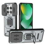 For Xiaomi Redmi Note 15 4G (Global) Case PC + TPU Kickstand Phone Protector with Lens Cover