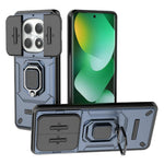 For Xiaomi Redmi Note 15 4G (Global) Case PC + TPU Kickstand Phone Protector with Lens Cover