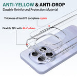 For Xiaomi Redmi Note 15 4G (Global) Clear Phone Case TPU+Acrylic Shockproof Phone Back Cover