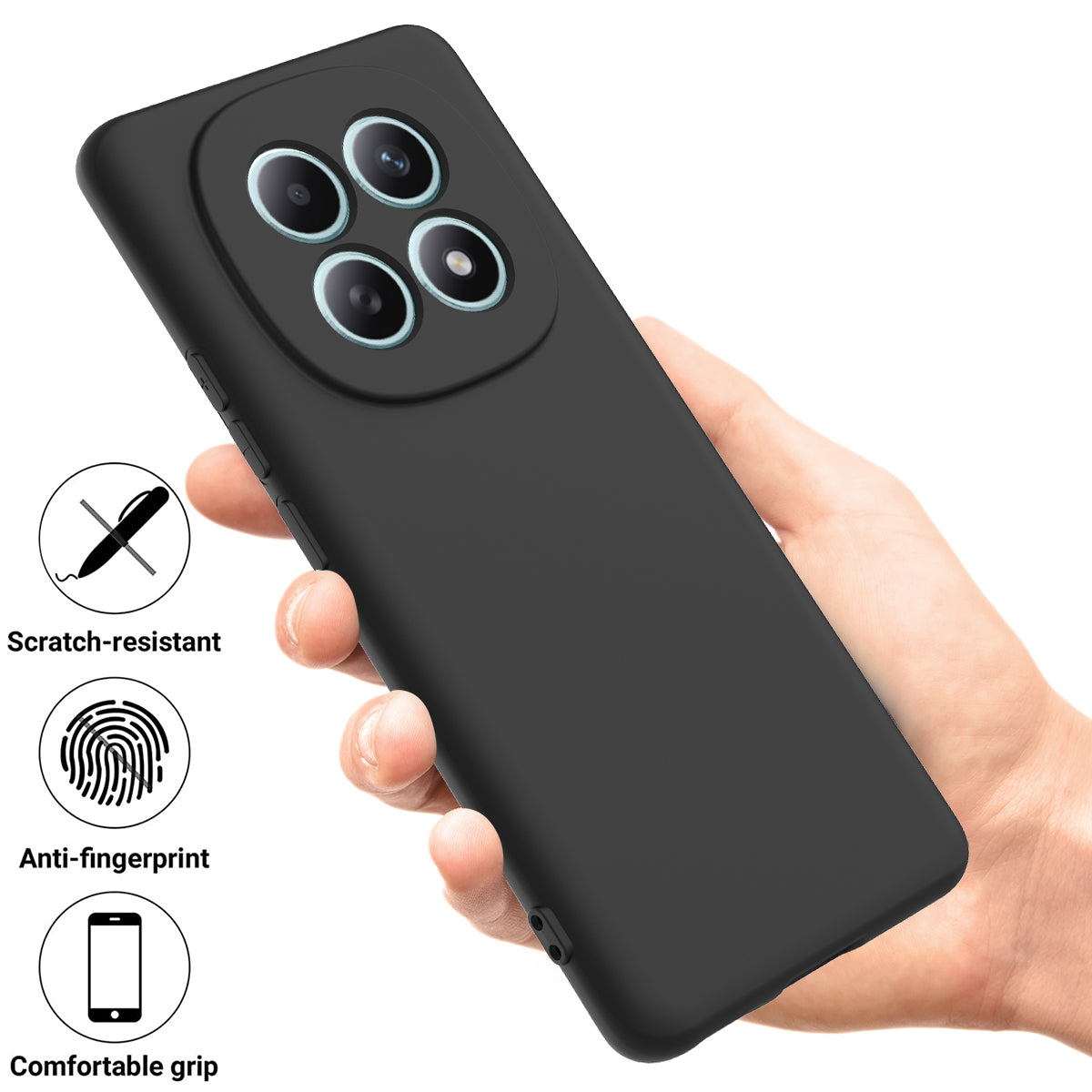 For Xiaomi Poco M8 5G / Xiaomi Redmi Note 15 5G (Global) Liquid Silicone Case Phone Back Cover with Hand Strap