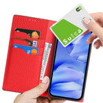 For Google Pixel 10a Wallet Case Genuine Cow Leather Phone Cover Litchi Texture