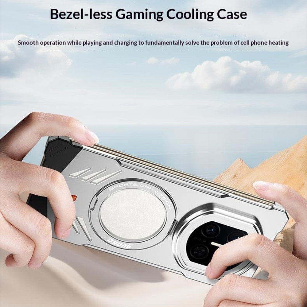 DYONG For Huawei Mate X7 Metal Case Snap-Open Design Heat Dissipation Shockproof Phone Cover