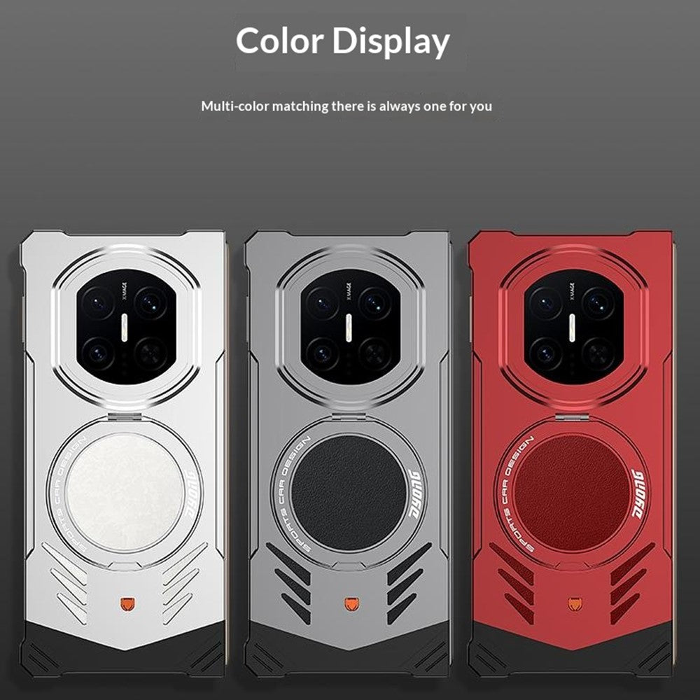 DYONG For Huawei Mate X7 Metal Case Snap-Open Design Heat Dissipation Shockproof Phone Cover
