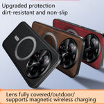 For Xiaomi 17 Ultra 5G Case PU TPU PC Phone Back Cover with Metal Lens Frame