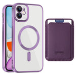 Til iPhone 11 Magnetisk Telefoncover TPU + PC Mobilcover med Kortlomme