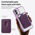 Til iPhone 11 Magnetisk Telefoncover TPU + PC Mobilcover med Kortlomme