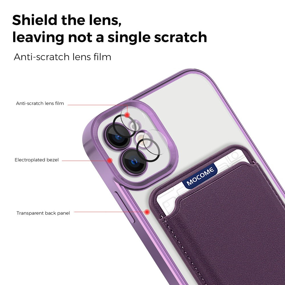 Til iPhone 11 Magnetisk Telefoncover TPU + PC Mobilcover med Kortlomme