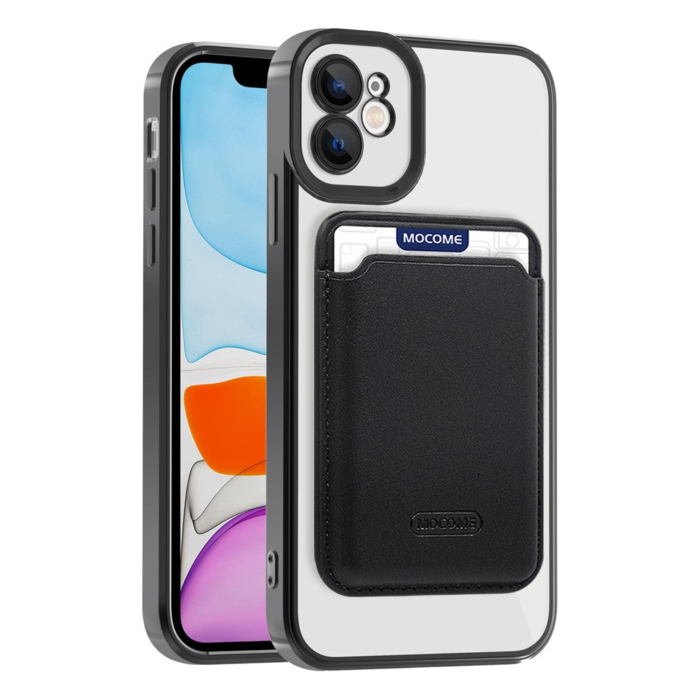Til iPhone 11 Magnetisk Telefoncover TPU + PC Mobilcover med Kortlomme