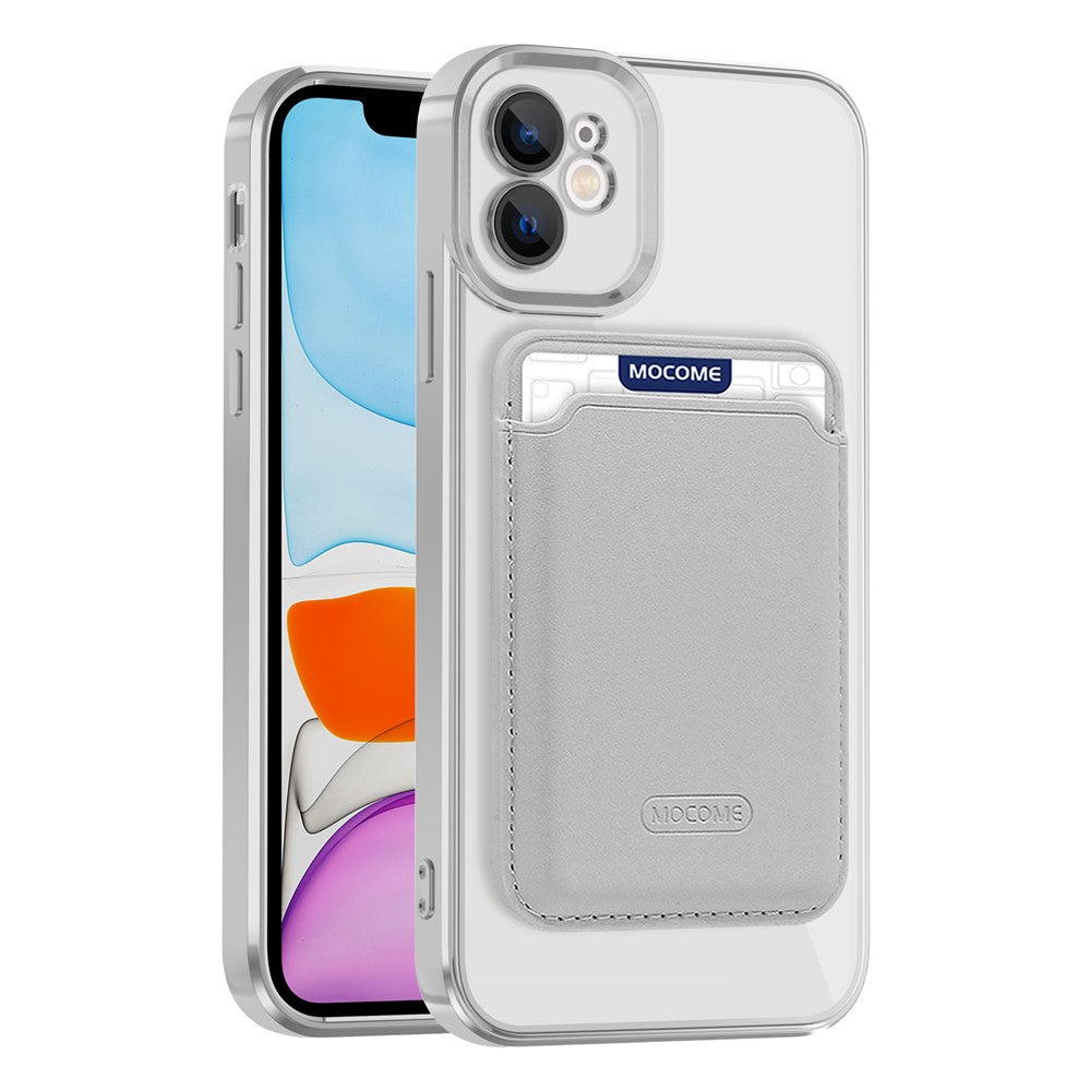 Til iPhone 11 Magnetisk Telefoncover TPU + PC Mobilcover med Kortlomme