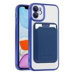 Til iPhone 11 Magnetisk Telefoncover TPU + PC Mobilcover med Kortlomme