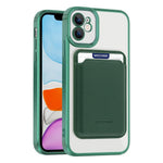 Til iPhone 11 Magnetisk Telefoncover TPU + PC Mobilcover med Kortlomme