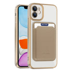 Til iPhone 11 Magnetisk Telefoncover TPU + PC Mobilcover med Kortlomme
