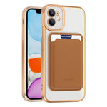 Til iPhone 11 Magnetisk Telefoncover TPU + PC Mobilcover med Kortlomme