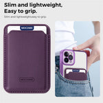 For iPhone 11 Pro Max Magnetic Phone Case TPU + PC Mobile Cover with Card Bag