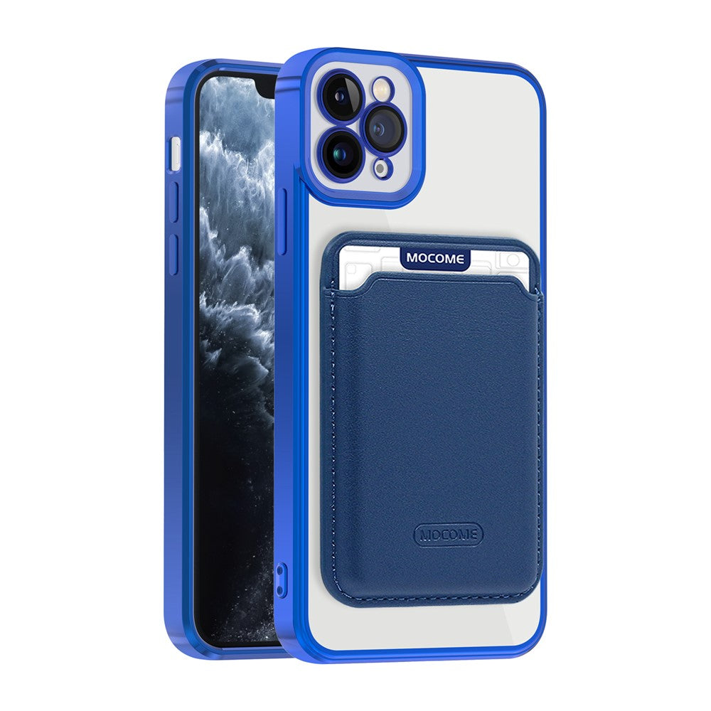 For iPhone 11 Pro Max Magnetic Phone Case TPU + PC Mobile Cover with Card Bag