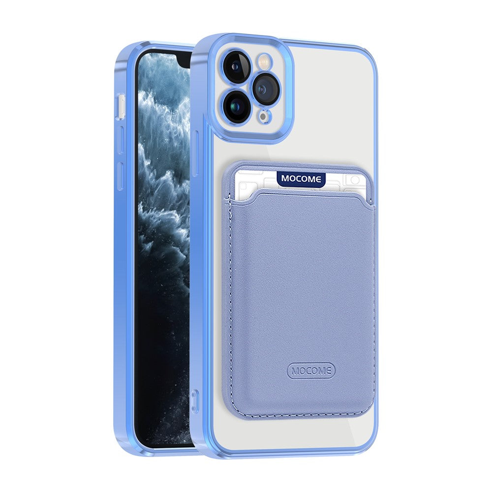For iPhone 11 Pro Max Magnetic Phone Case TPU + PC Mobile Cover with Card Bag