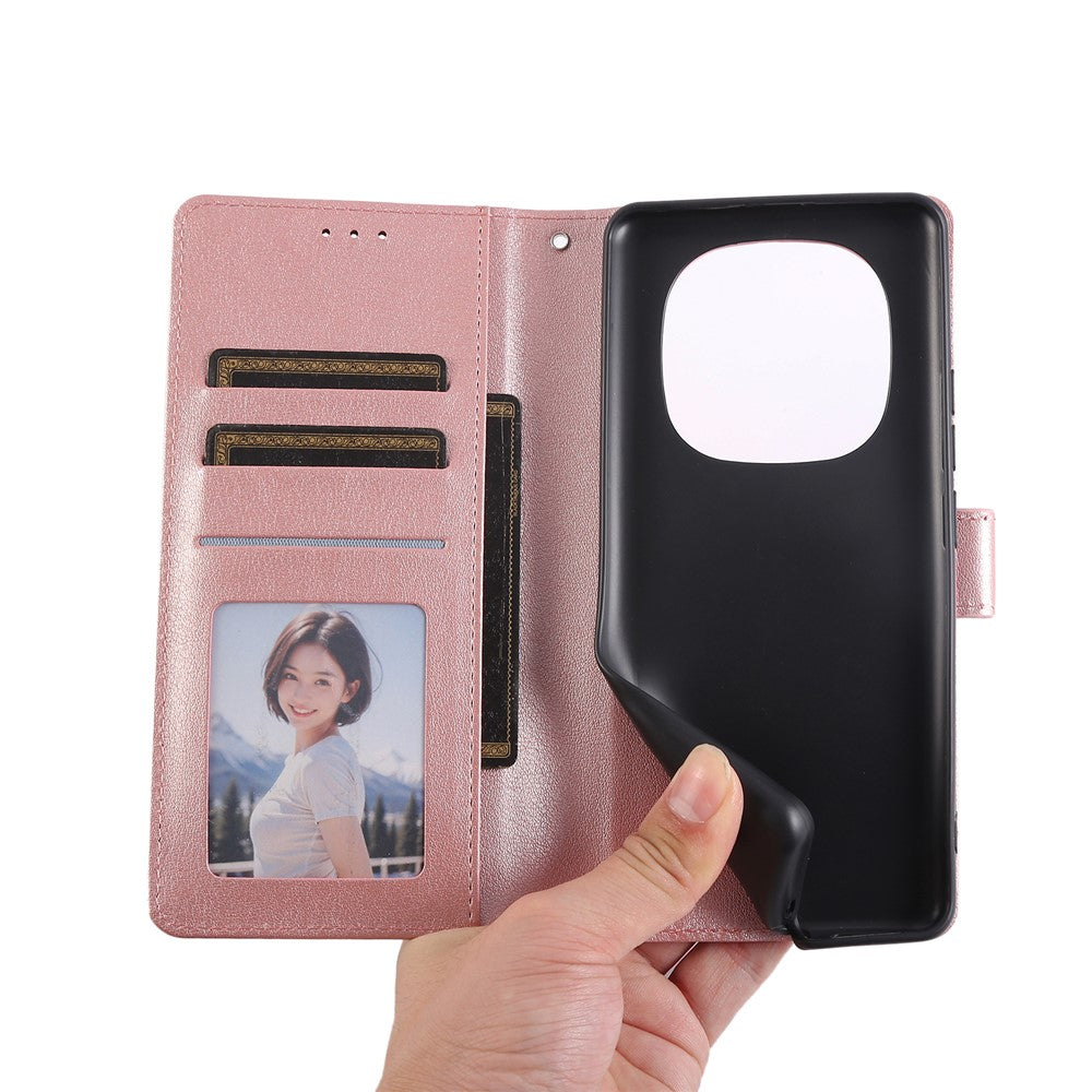 For Xiaomi Redmi Note 15 Pro 4G (Global) Case PU Leather Wallet Stand Phone Cover with Wrist Strap