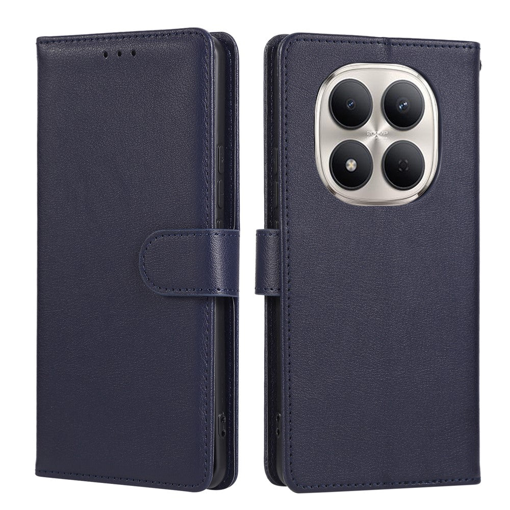 For Xiaomi Redmi Note 15 Pro 4G (Global) Case PU Leather Wallet Stand Phone Cover with Wrist Strap