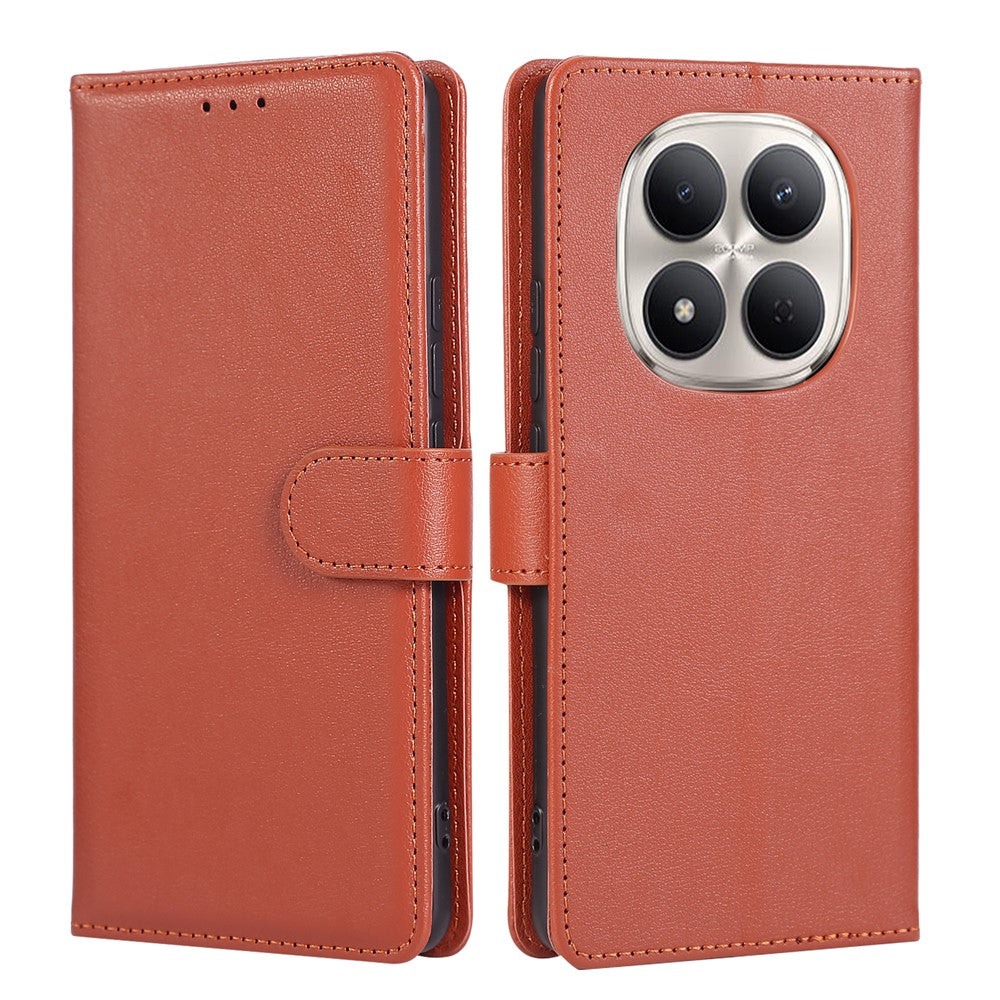For Xiaomi Redmi Note 15 Pro 4G (Global) Case PU Leather Wallet Stand Phone Cover with Wrist Strap