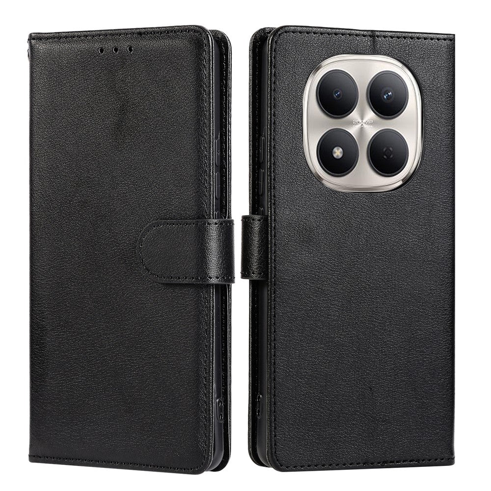 For Xiaomi Redmi Note 15 Pro 4G (Global) Case PU Leather Wallet Stand Phone Cover with Wrist Strap