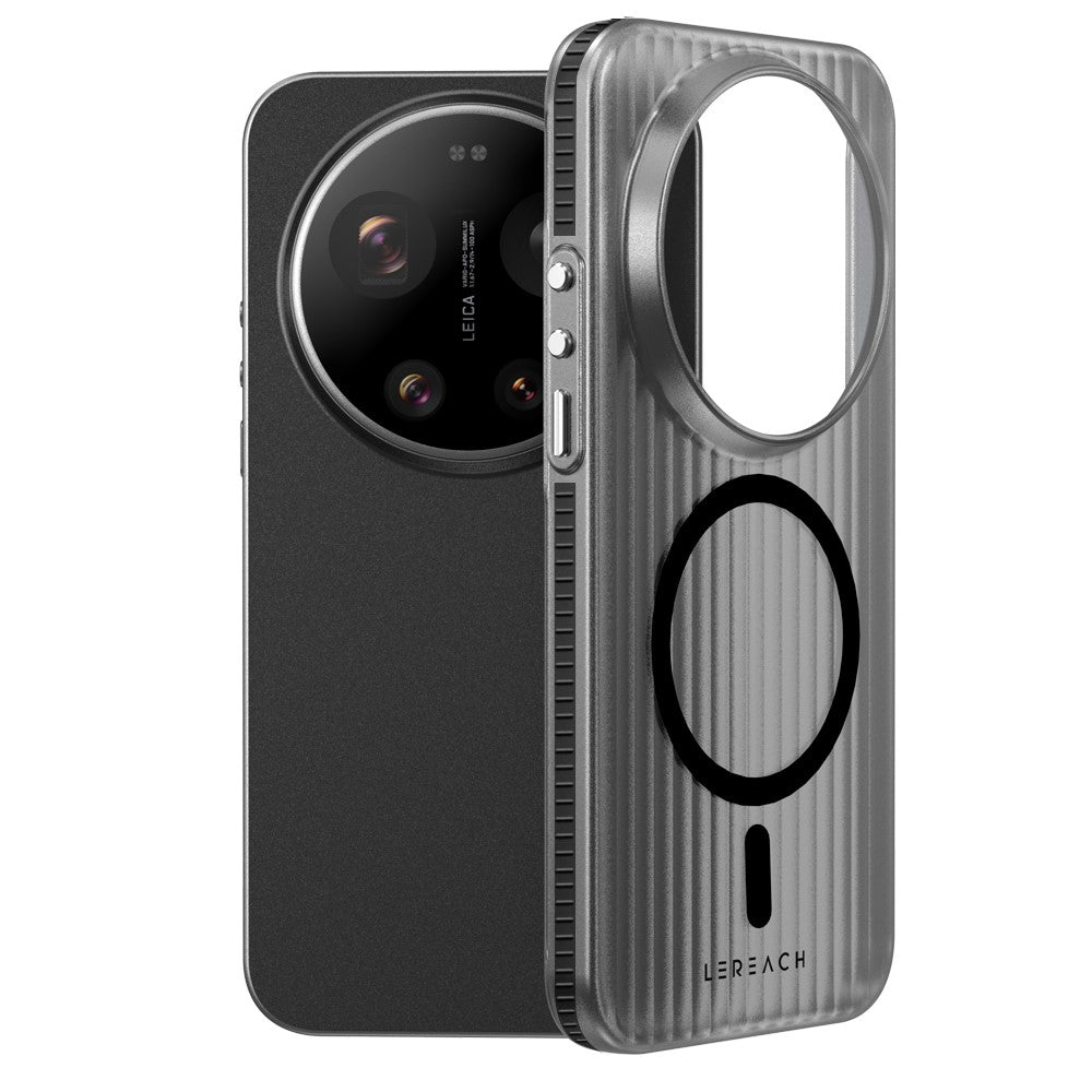 LEREACH TOC Series for Xiaomi 17 Ultra 5G Magnetic Case Flowing Grid PC Phone Cover