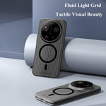 LEREACH TOC Series for Xiaomi 17 Ultra 5G Magnetic Case Flowing Grid PC Phone Cover