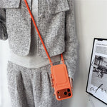 Til iPhone 18 Pro Max / 17 Pro Max Cover Flydende Silikone Kortholder Beskyttende Telefoncover med Justerbar Crossbody-rem