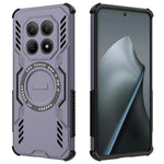 For Xiaomi Redmi Note 15 4G (Global) Magnetic Case Butterfly Armor Hollow Heat Dissipation PC + TPU Phone Cover