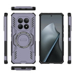 For Xiaomi Redmi Note 15 4G (Global) Magnetic Case Butterfly Armor Hollow Heat Dissipation PC + TPU Phone Cover