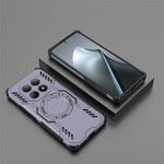 For Xiaomi Redmi Note 15 4G (Global) Magnetic Case Butterfly Armor Hollow Heat Dissipation PC + TPU Phone Cover