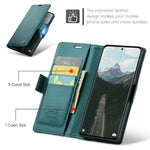CASEME cover til Xiaomi Redmi Note 15 5G (Global) / Xiaomi Poco M8 5G / Xiaomi Redmi Note 15 4G (Global), pungcover i 023-serien med RFID-blokering, blankt lædercover med litchitekstur