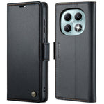 CASEME cover til Xiaomi Redmi Note 15 5G (Global) / Xiaomi Poco M8 5G / Xiaomi Redmi Note 15 4G (Global), pungcover i 023-serien med RFID-blokering, blankt lædercover med litchitekstur
