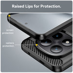 WANLONFENG För Xiaomi Poco M8 Pro 5G / Xiaomi Redmi Note 15 Pro+ 5G (Global) Skal med Skärmfilm LS-serien Stort Linshål Borstad Textur TPU mobilskal