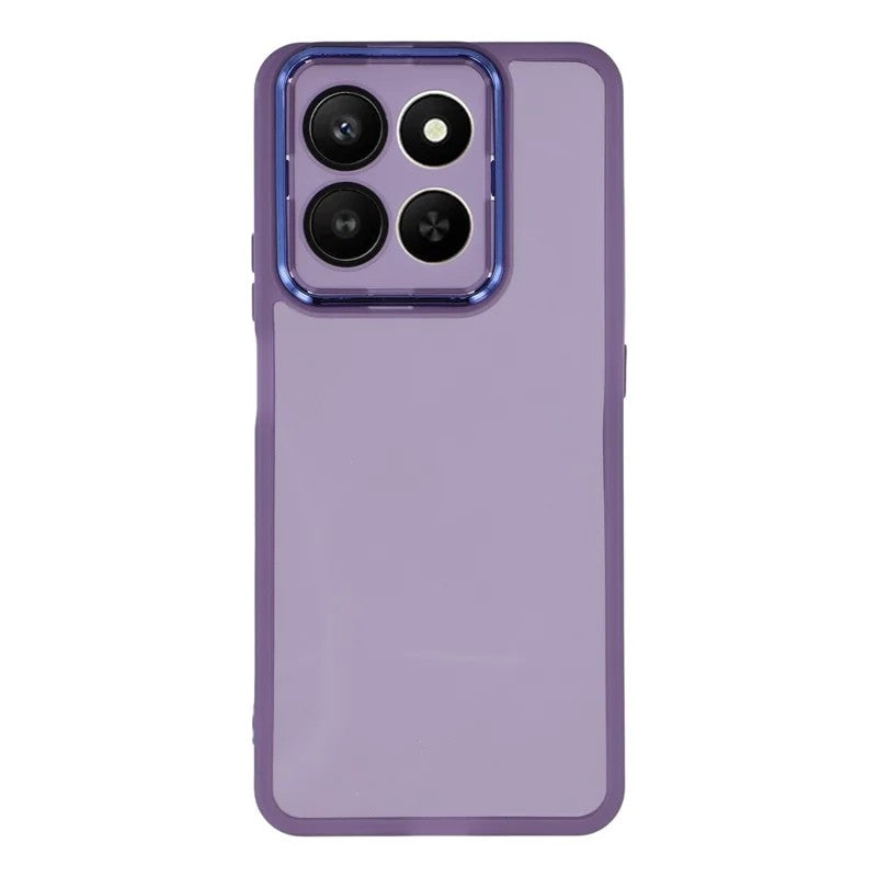 WANLONFENG For Honor 400 Smart 5G / Honor 400 Smart 4G / Honor X7d 4G TPU Case  DKSM Series Electroplated Frame Back Cover with Tempered Glass