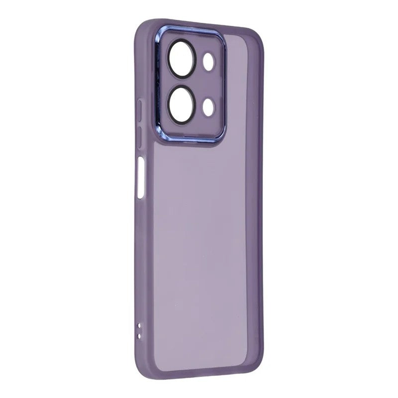 WANLONFENG For Xiaomi Poco C85 4G (171mm) / Xiaomi Redmi 15C 4G (Global) (171mm) TPU Case  DKSM Series Electroplated Frame Back Cover with Tempered Glass