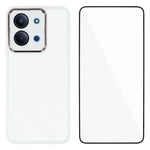 WANLONFENG For Xiaomi Poco C85 4G (171mm) / Xiaomi Redmi 15C 4G (Global) (171mm) TPU Case  DKSM Series Electroplated Frame Back Cover with Tempered Glass