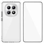 WANLONFENG För Xiaomi Redmi Note 15 Pro 5G (Global) Skal MF-serien TPU Akryl Genomskinligt mobilskal med Härdat Glasfilm