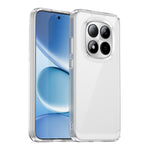 WANLONFENG För Xiaomi Redmi Note 15 Pro 5G (Global) Skal MF-serien TPU Akryl Genomskinligt mobilskal med Härdat Glasfilm