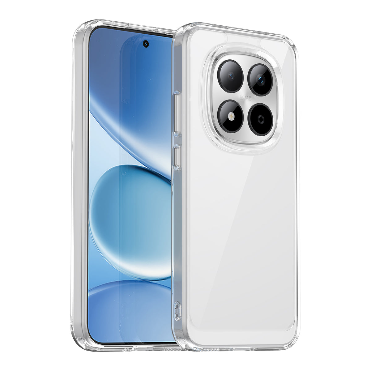 WANLONFENG För Xiaomi Redmi Note 15 Pro 5G (Global) Skal MF-serien TPU Akryl Genomskinligt mobilskal med Härdat Glasfilm